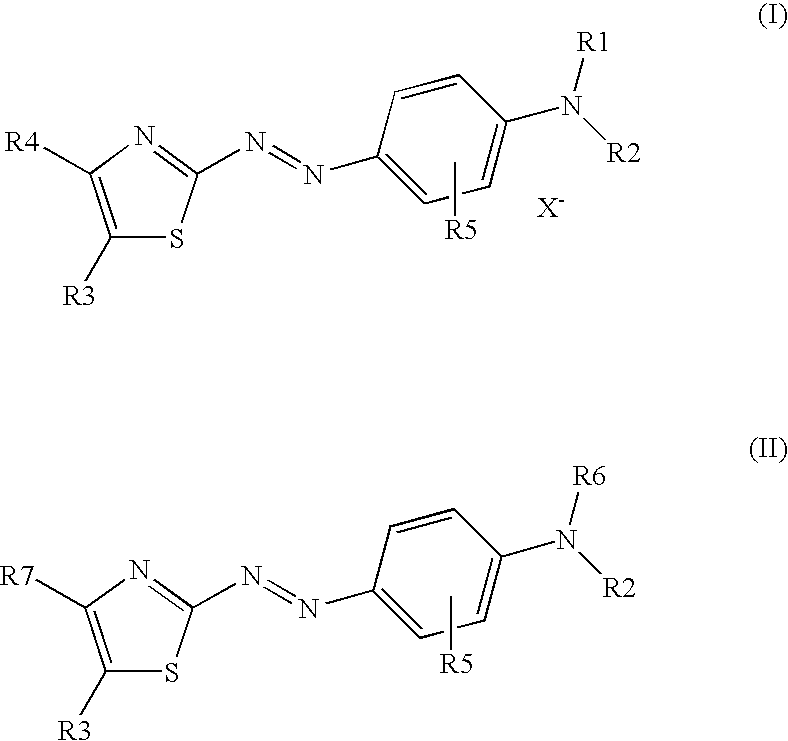 Dark coloured azo dyes