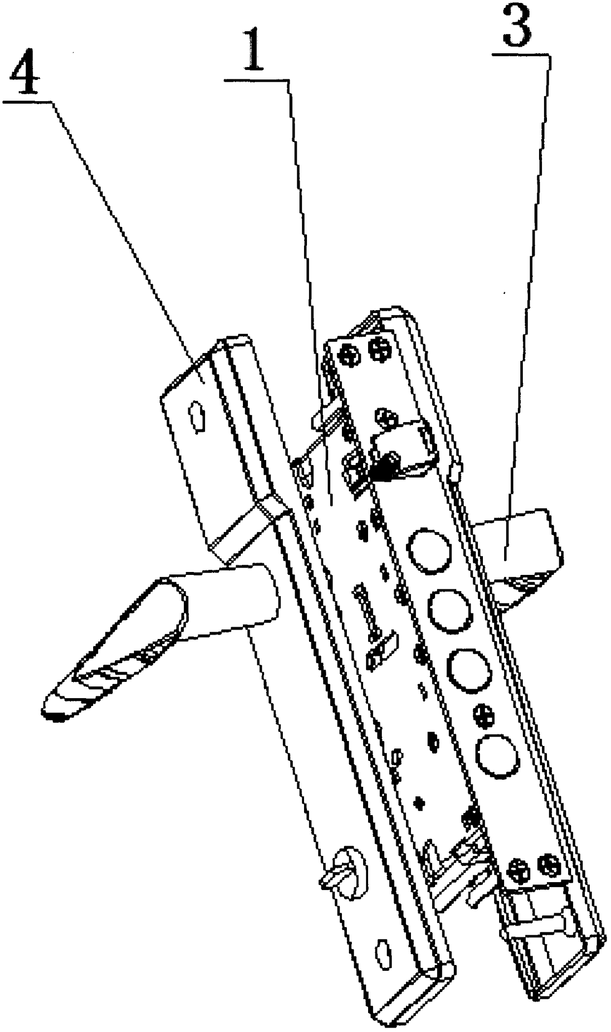 Integrated lock structure with back-locking function