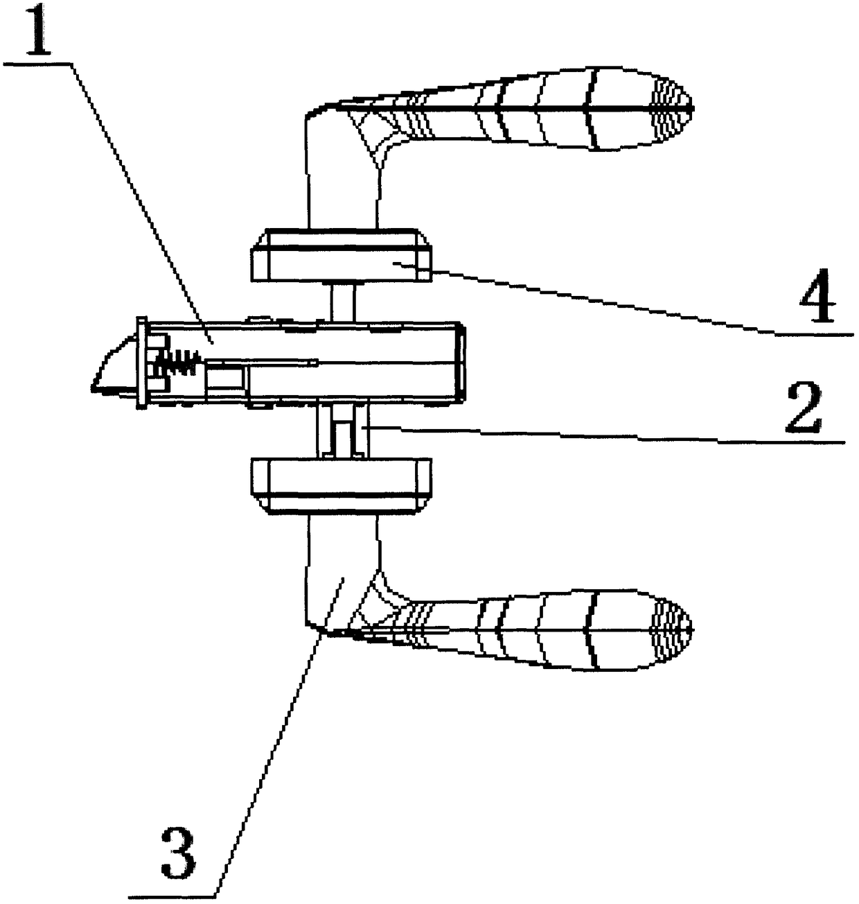 Integrated lock structure with back-locking function