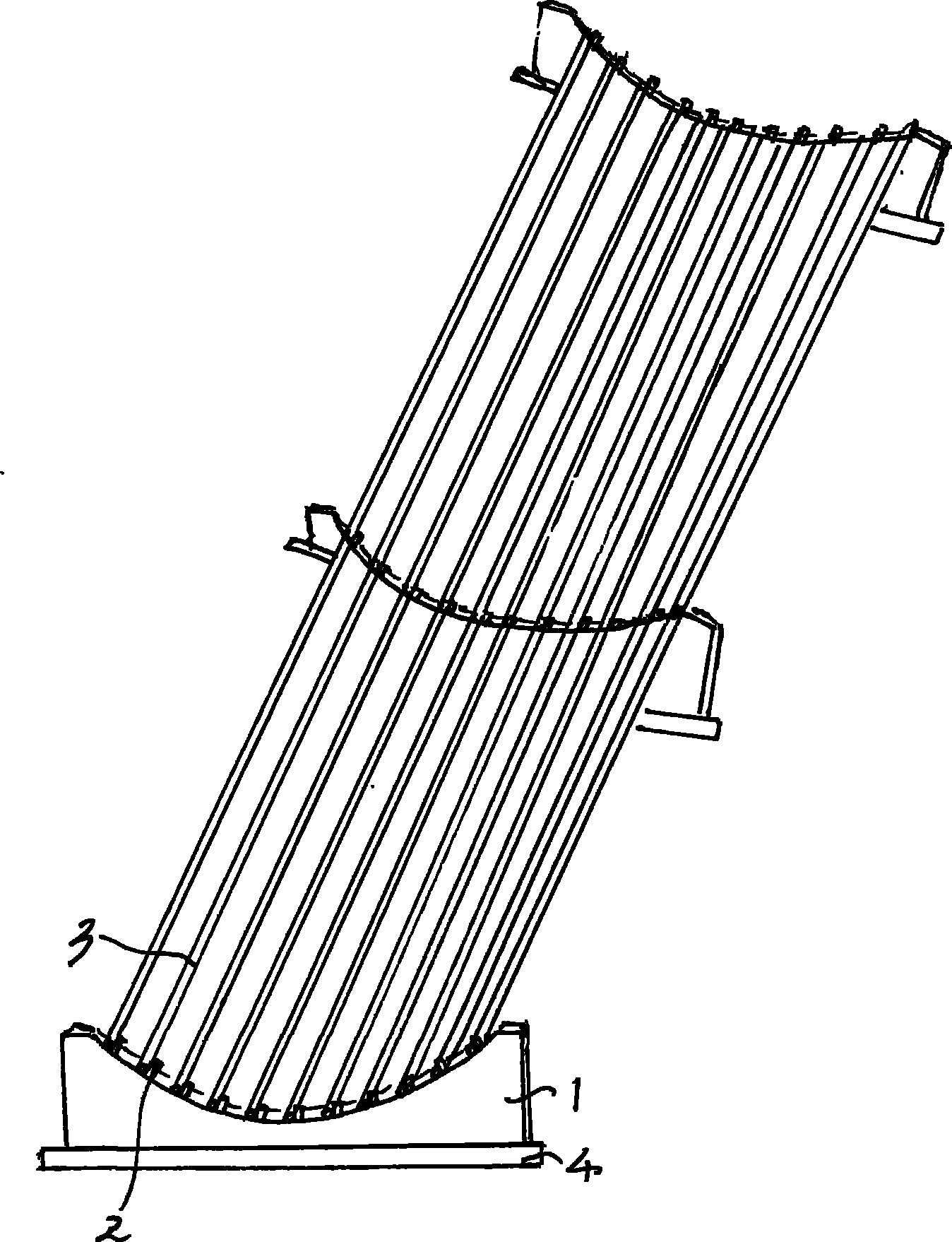 Method for manufacturing big diameter borehole filling pile cage of reinforcement