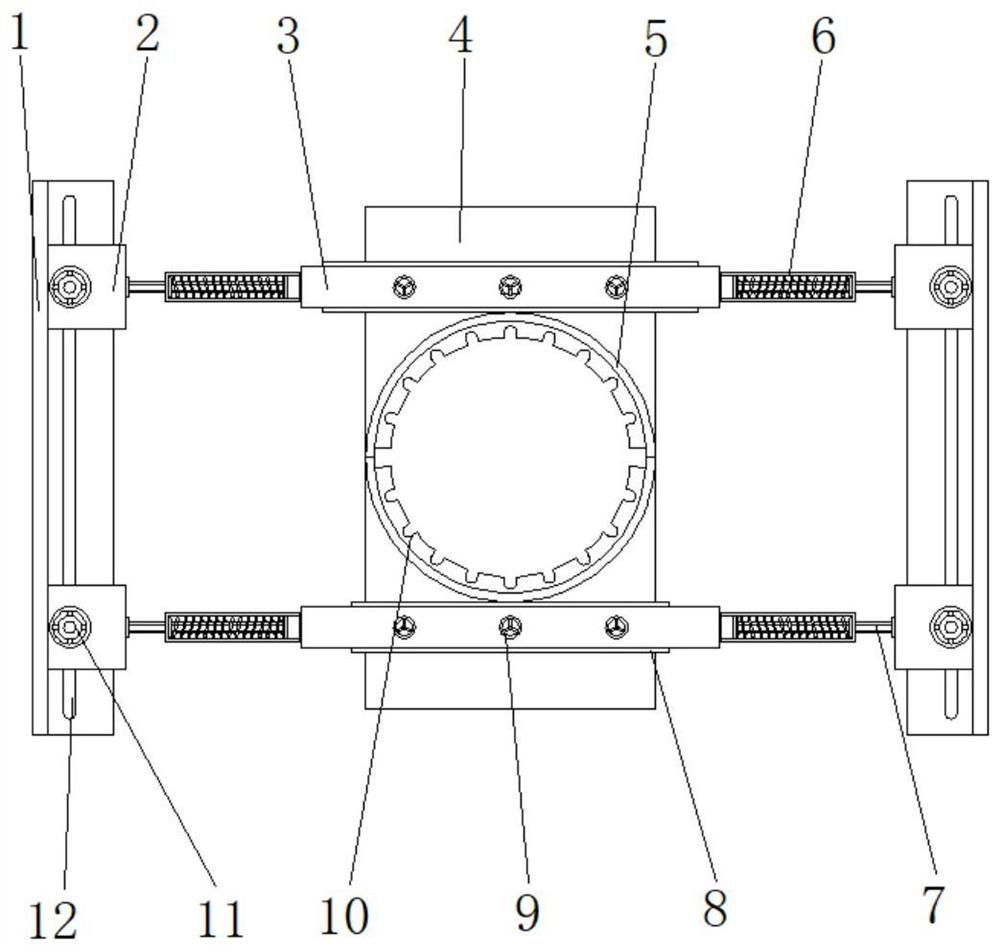 Embedded steel bar clamping groove positioning device