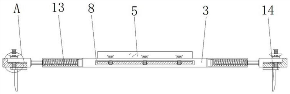 Embedded steel bar clamping groove positioning device