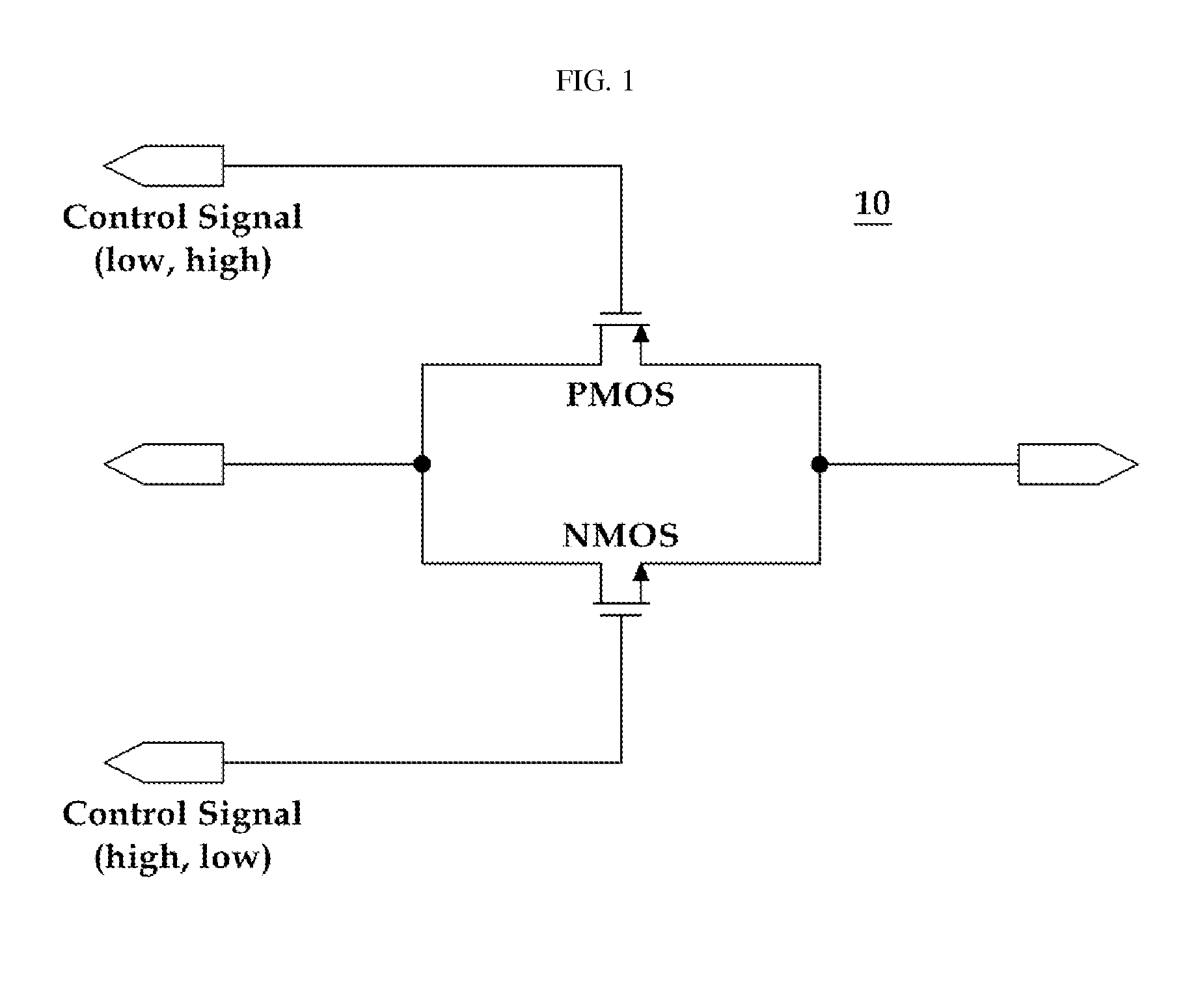 Complementary metal-oxide-semiconductor (CMOS) analog switch circuit