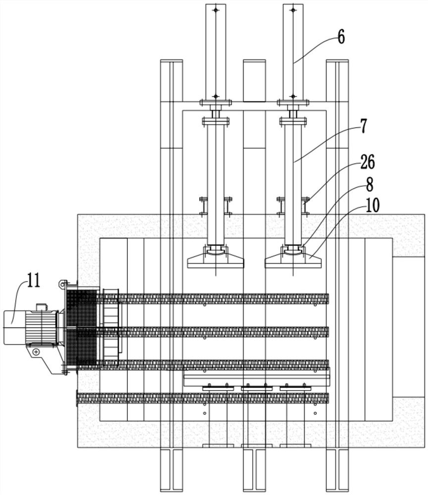 Tempering furnace air duct convenient to maintain and repair