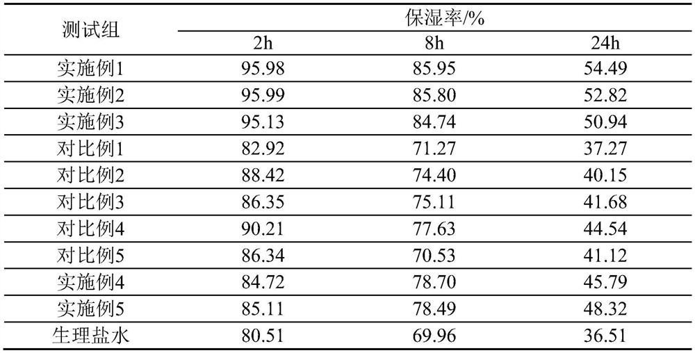 Skin care composition with moisturizing effect and skin care product