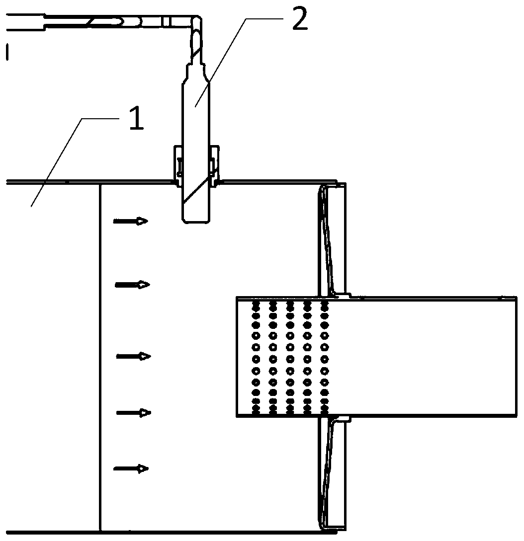 Exhaust mixing device and engine