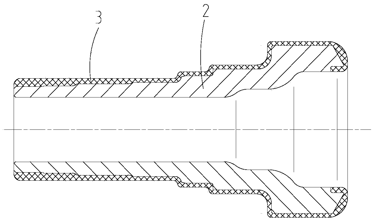 Method for machining hub shaft tube