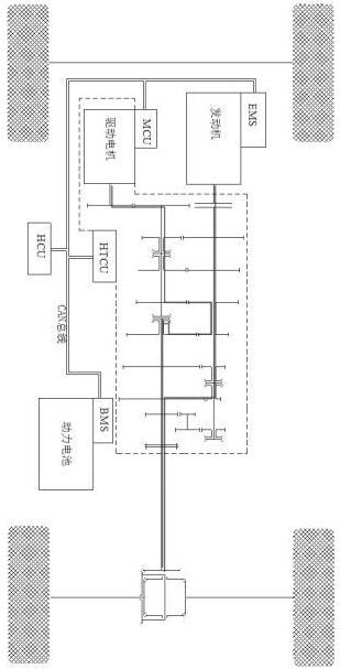 AMT single-motor hybrid transmission and driving control method thereof