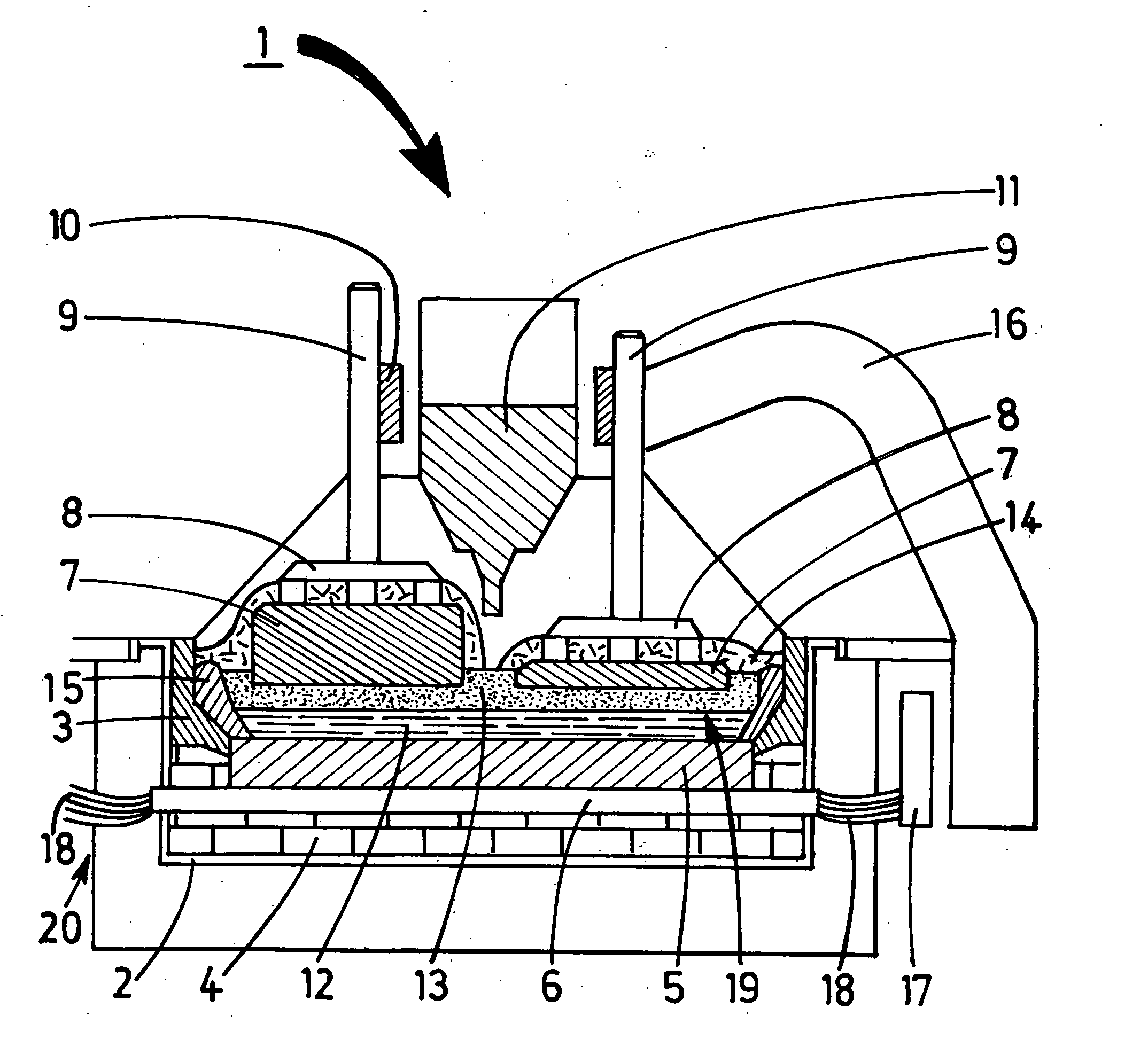 Method and system for cooling an electrolytic cell for aluminum production