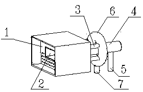 Burner of reverberatory furnace