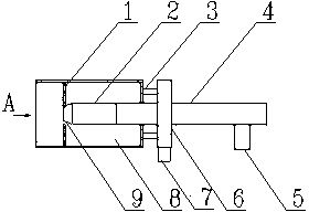 Burner of reverberatory furnace