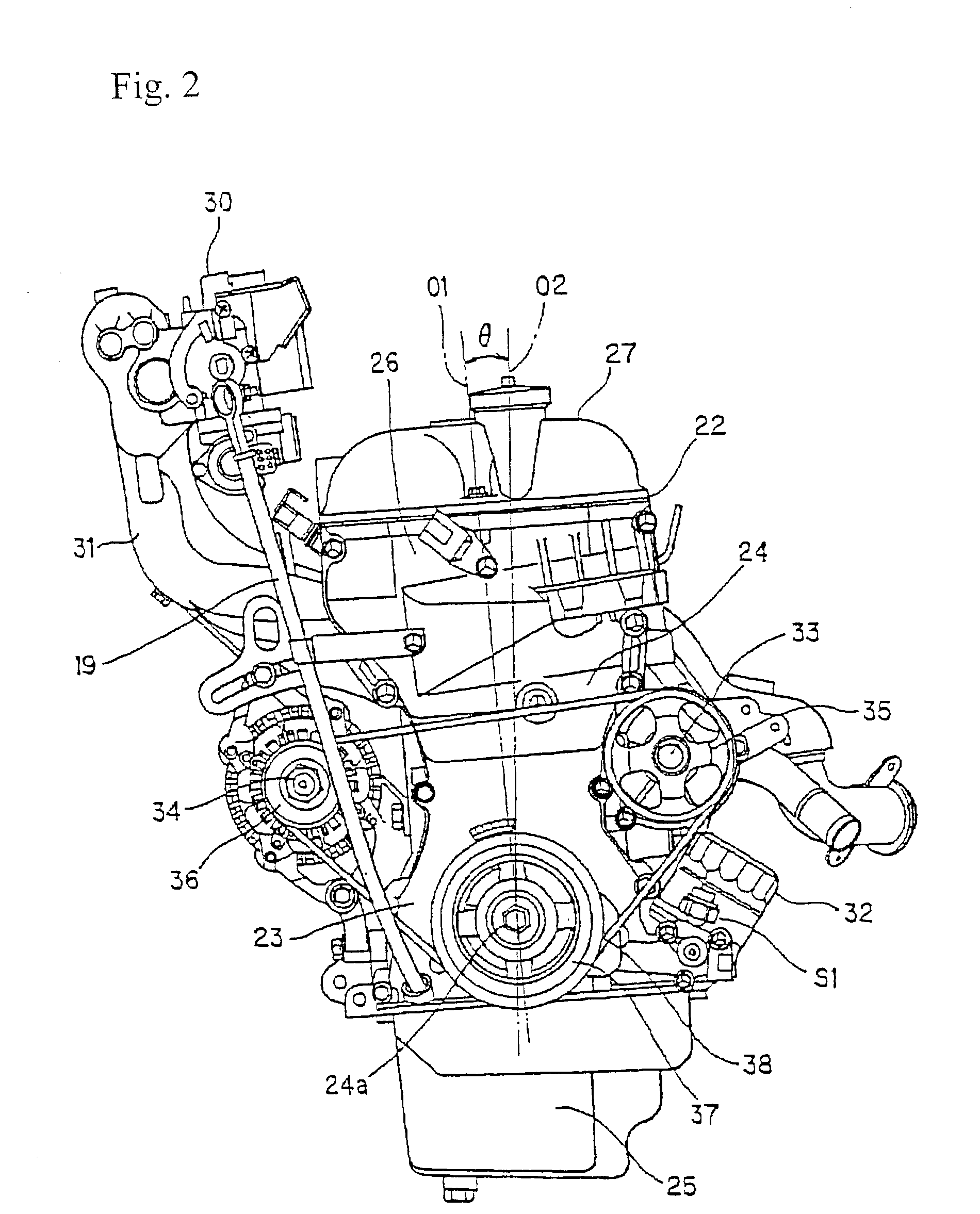 Vehicle-mounted four-cycle engine control device