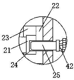 Box type printing and dyeing device for spinning