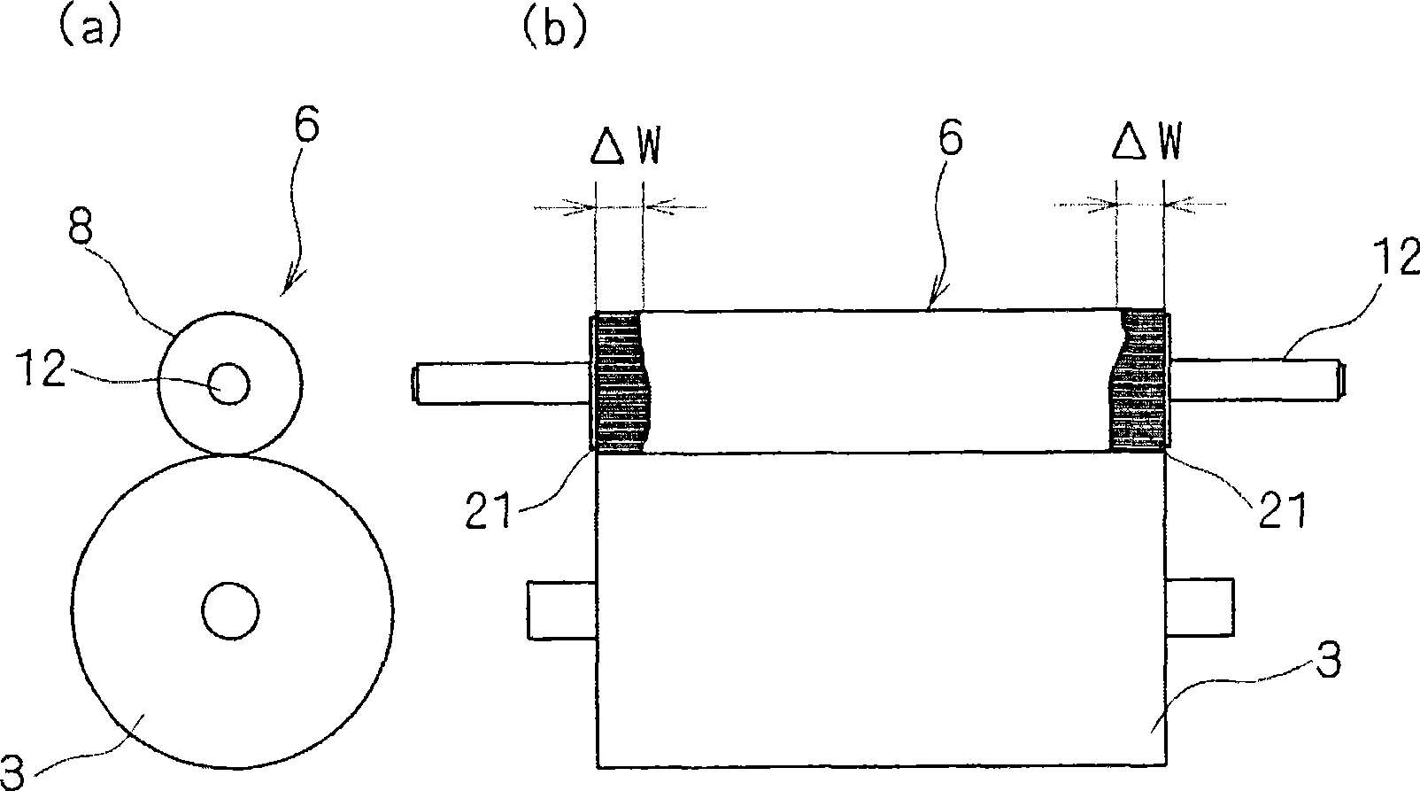 Squeezing roller and rotary drum-type magnetic separator