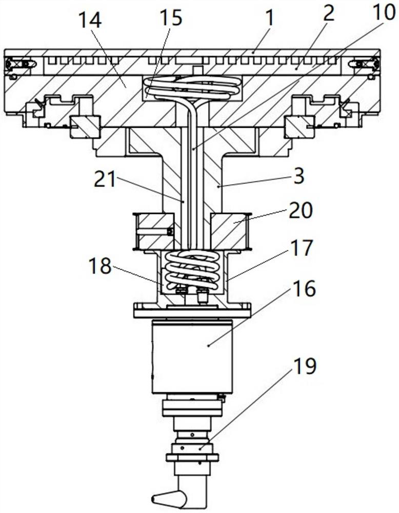 Polishing device with cooling function