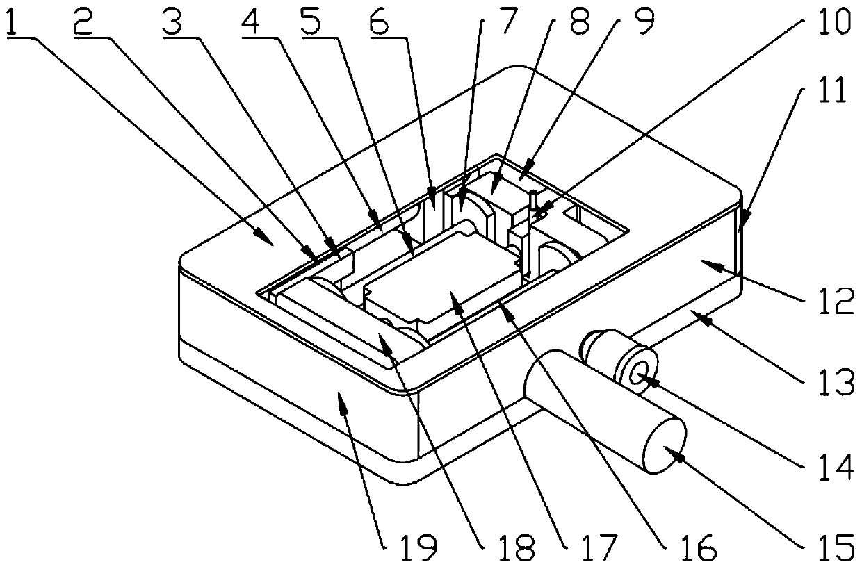 Mechanical-thermal coupling fatigue testing device for in-situ analysis of infrared spectrometer