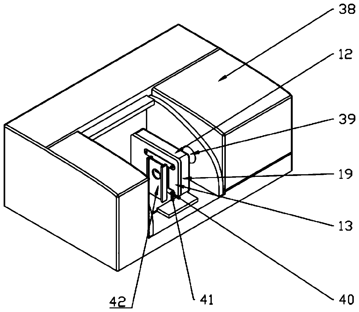 Mechanical-thermal coupling fatigue testing device for in-situ analysis of infrared spectrometer