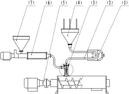 Mixing device of latex and expandable resin microspheres