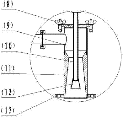 Mixing device of latex and expandable resin microspheres