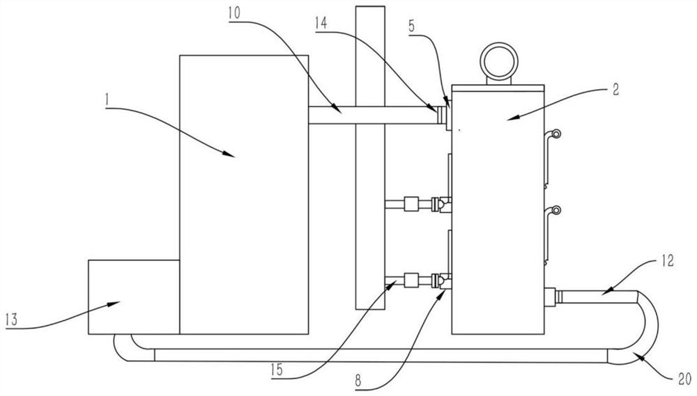 Waste heat recycling power generation equipment taking perfluorohexanone as heat-conducting medium