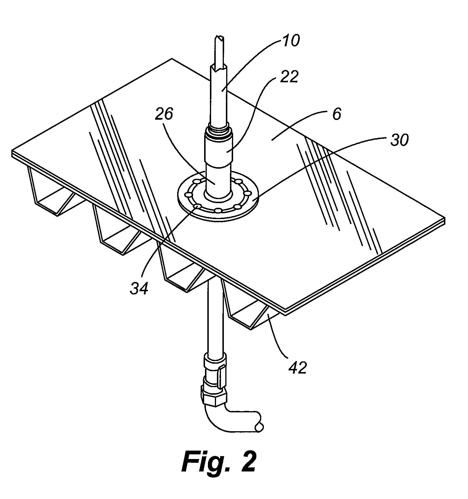 Hydrant roof mount