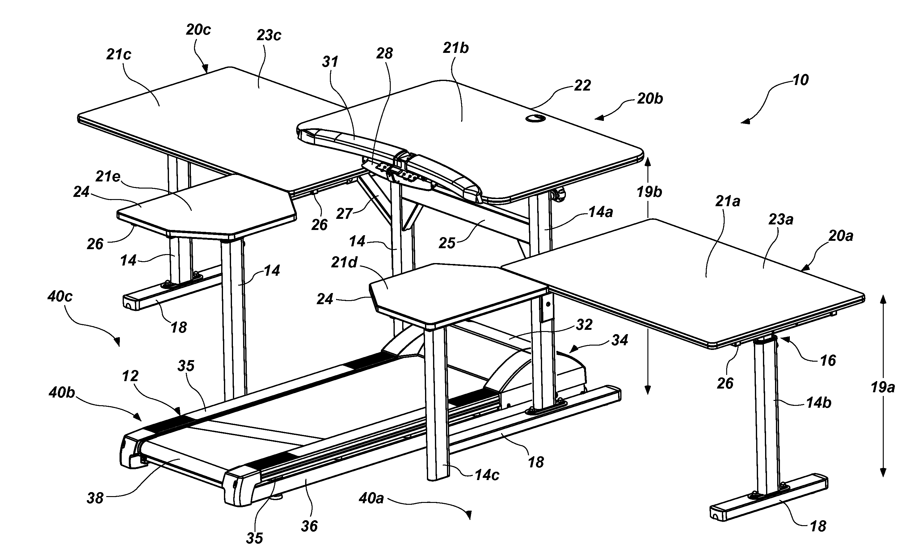 Active workstation apparatus and method