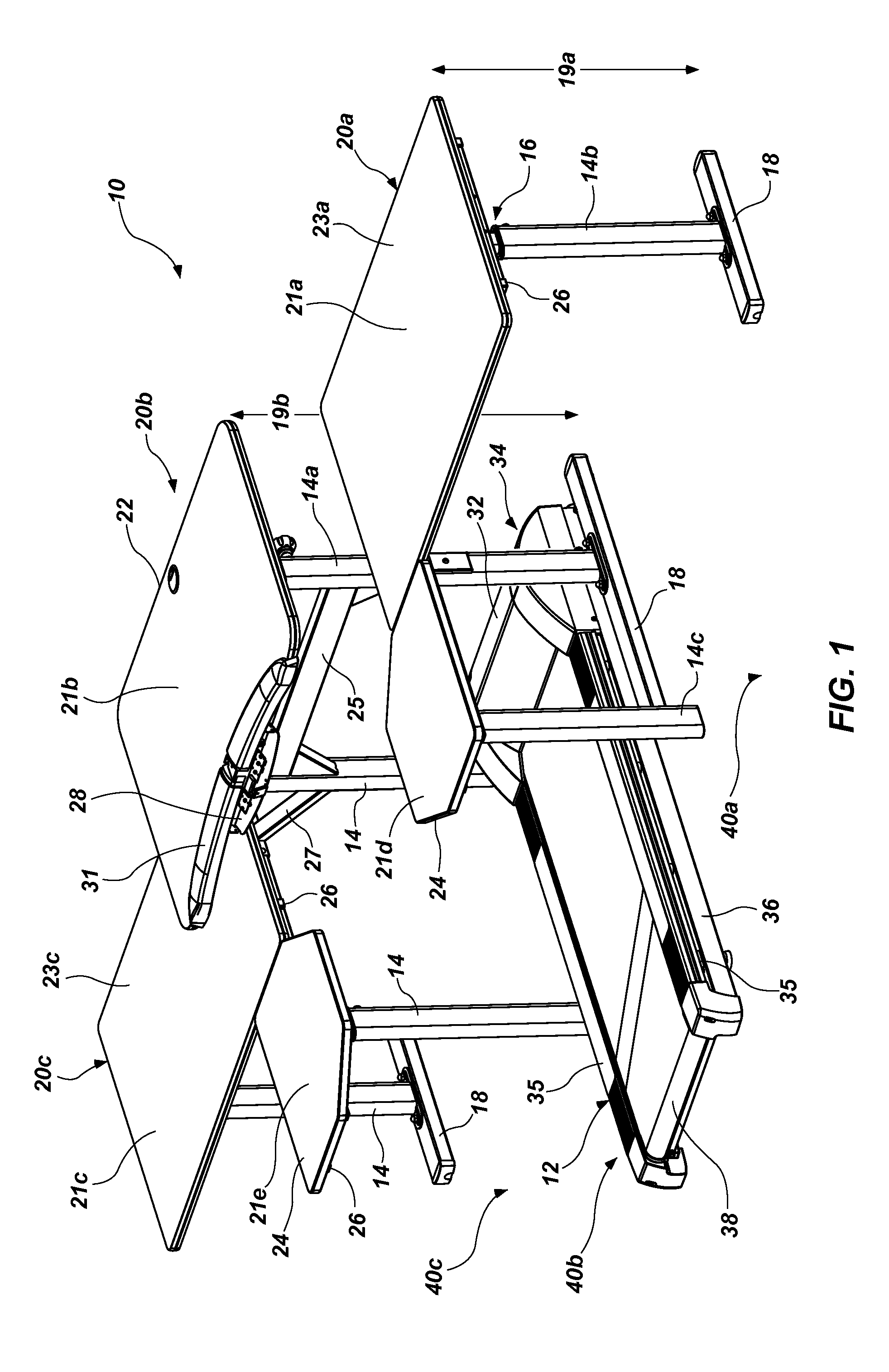 Active workstation apparatus and method