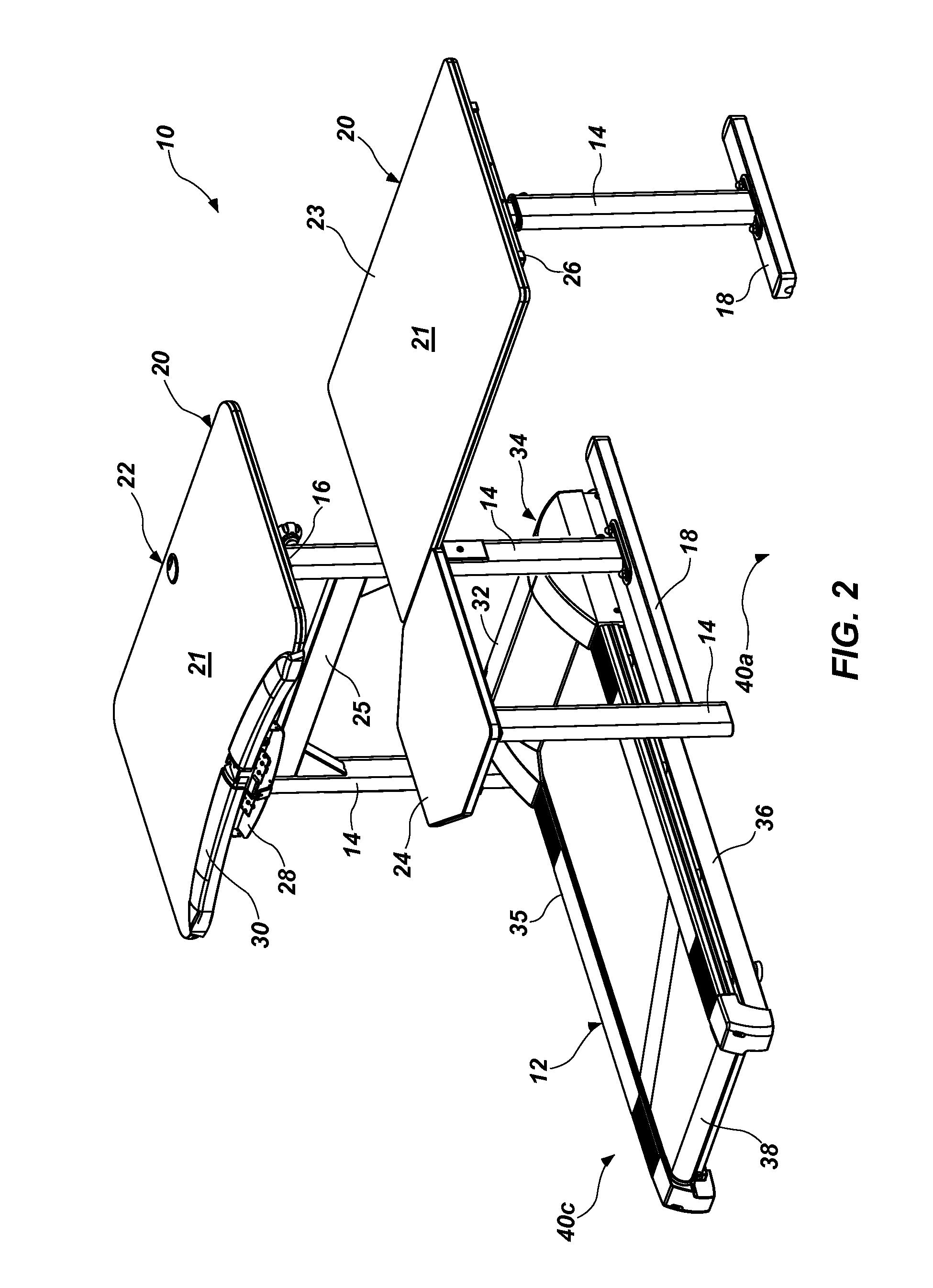 Active workstation apparatus and method
