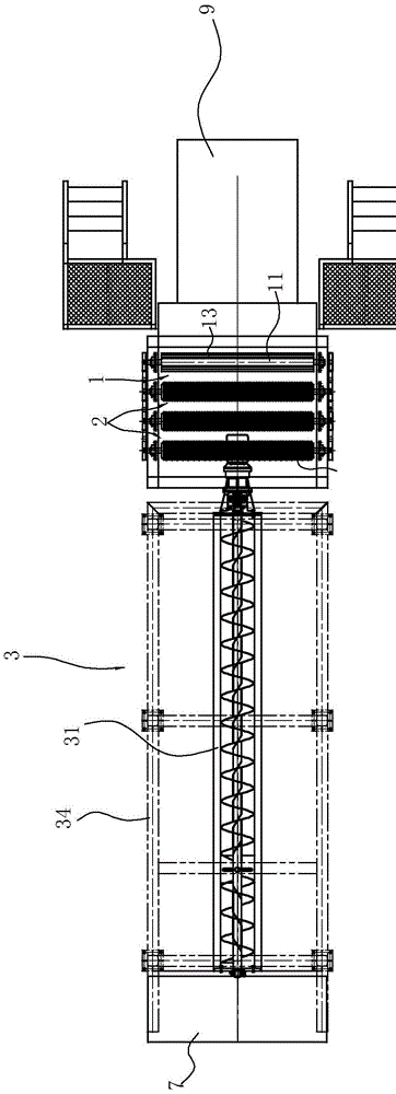 A kind of slag cloth separator