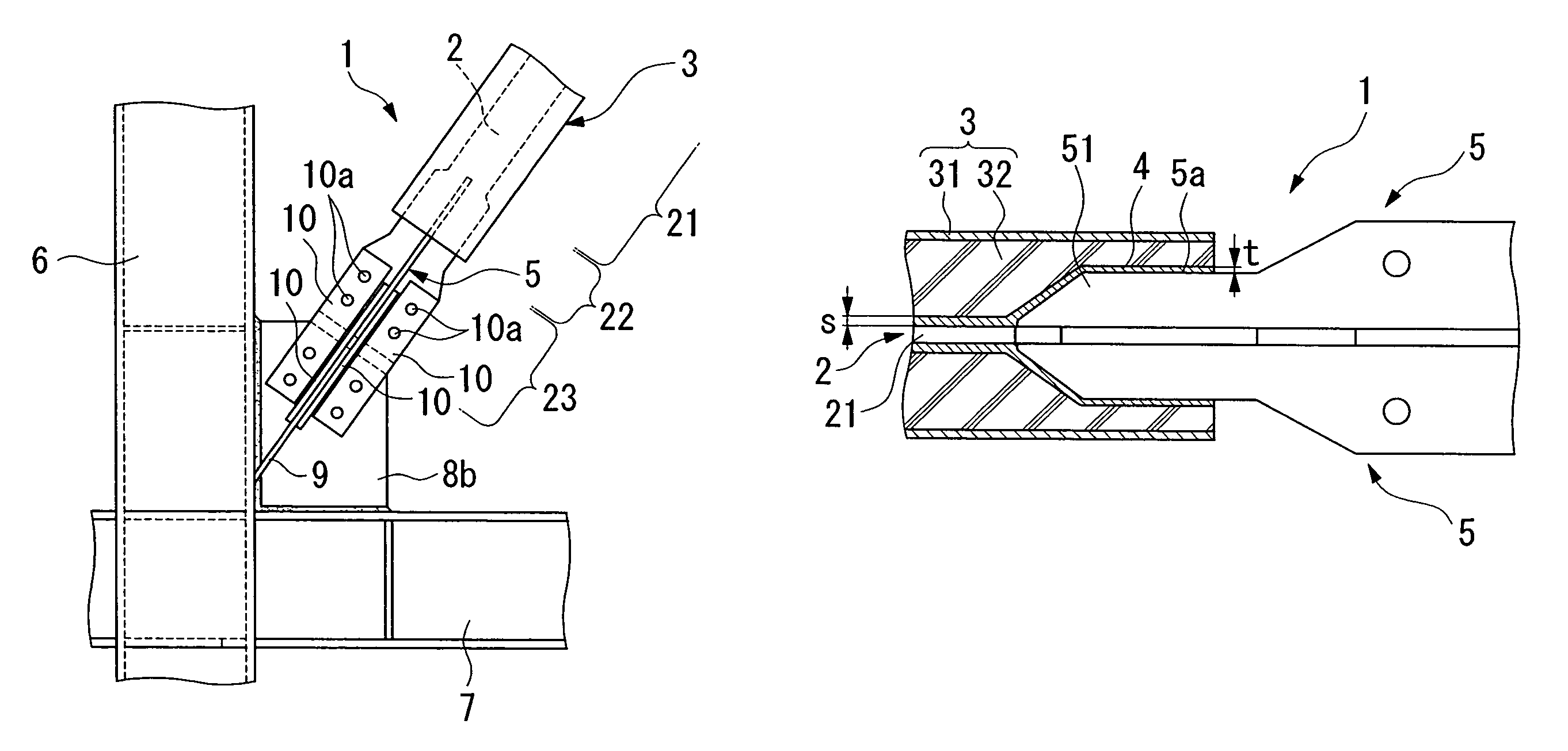 Damping brace and structure