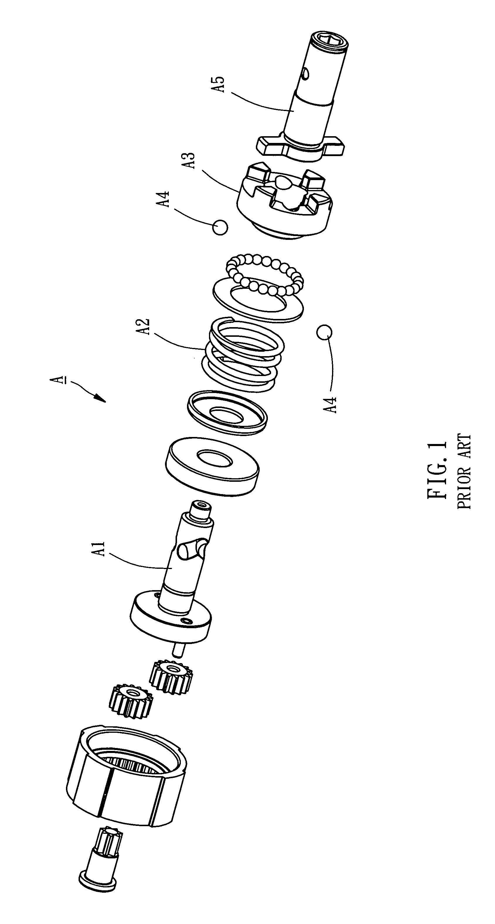 Shaft for power impact tool