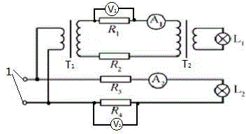 Demonstrative experiment device for simulating remote power transmission