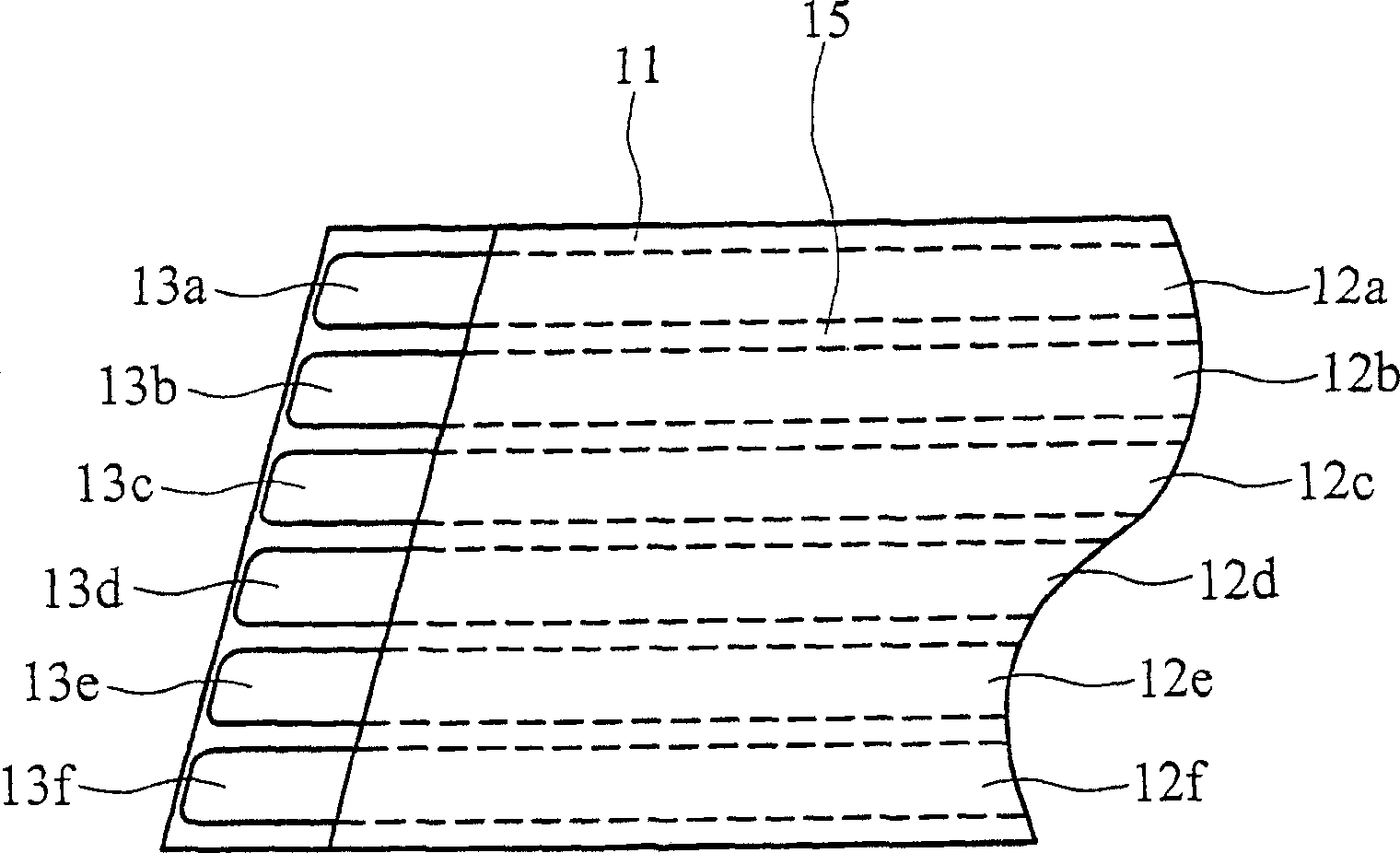 Flat wire having indication wire and its insertion method