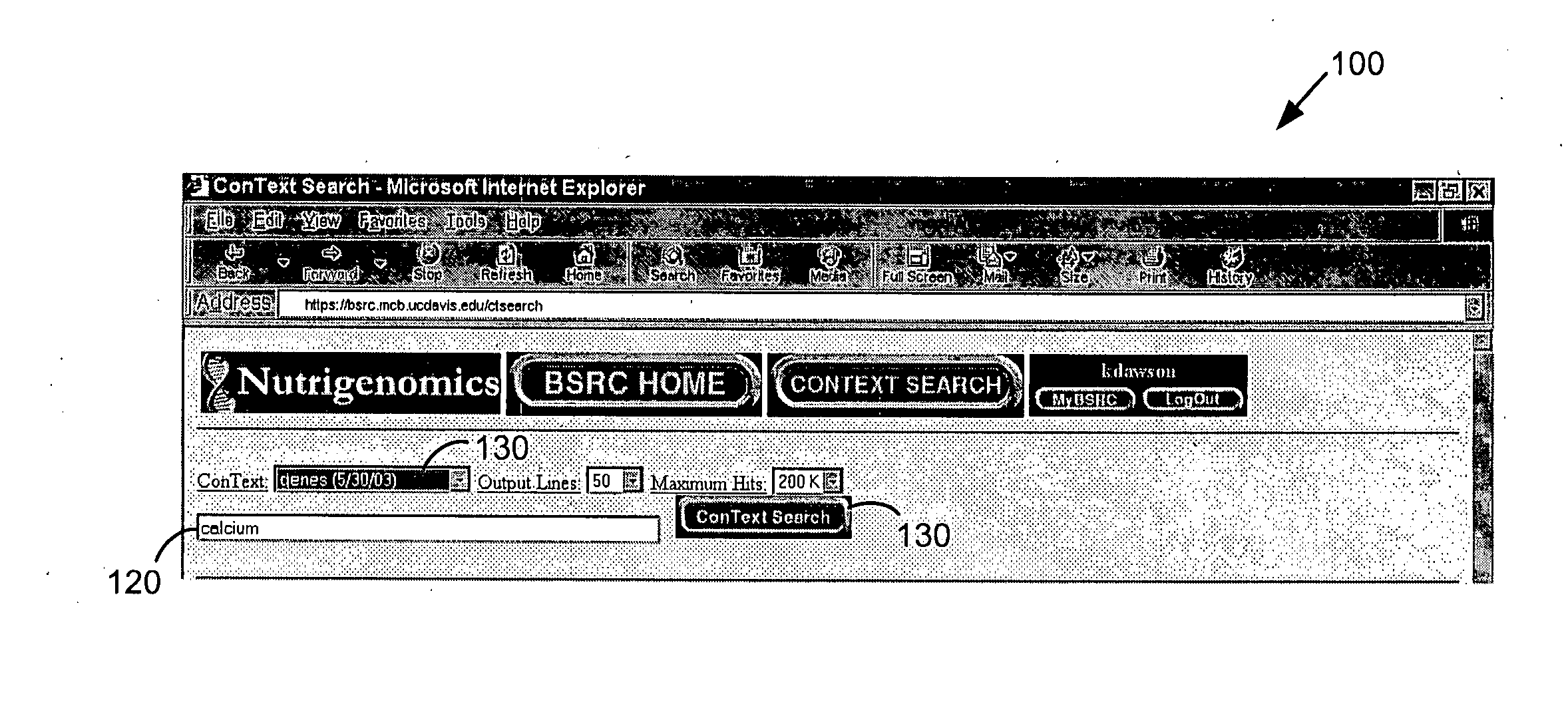 System and method of context-specific searching in an electronic database