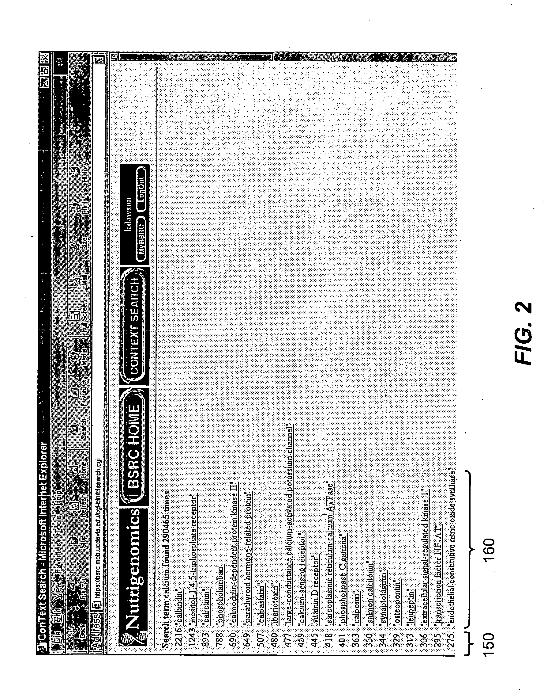 System and method of context-specific searching in an electronic database