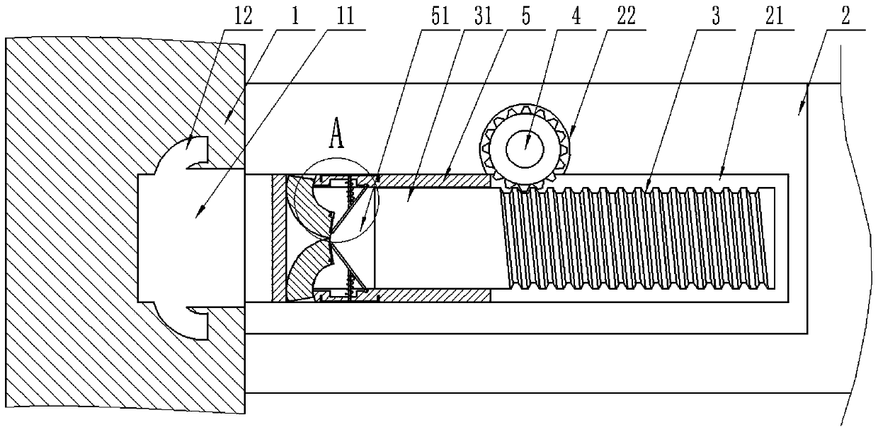 Mobile house with house beam and supporting column connecting structure and connecting method