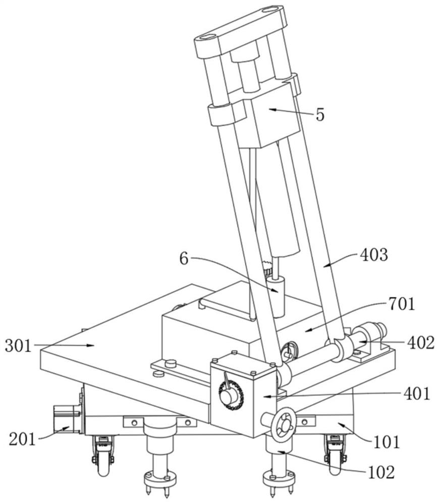 Angle-adjustable engineering geological drilling machine