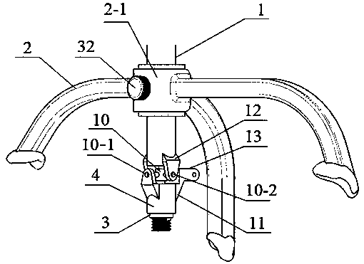 Acetabular prosthesis positioning device and method for unilateral hip joint revision surgery