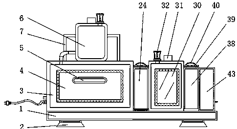 Layered type wastewater reutilization treatment device