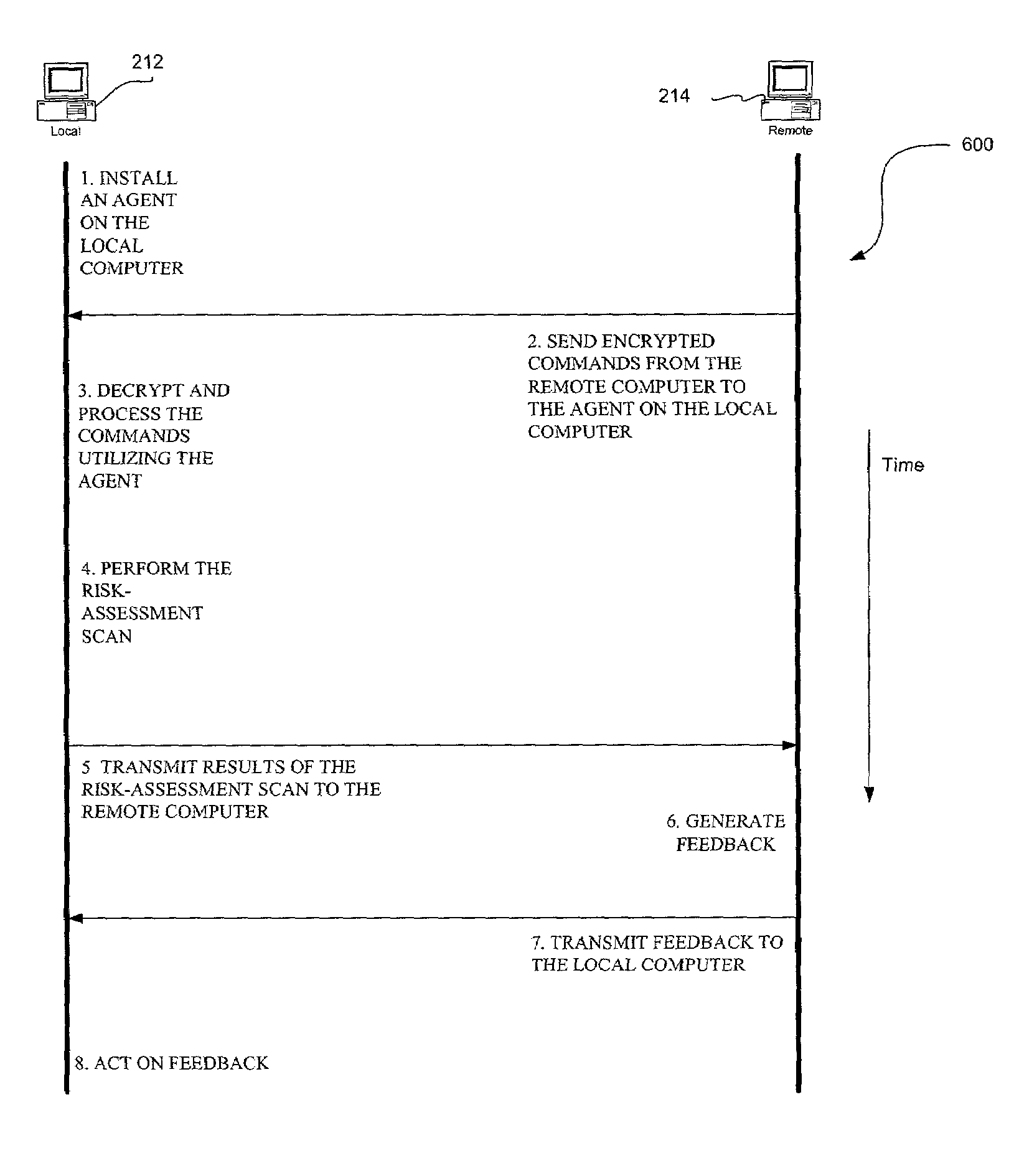 Network-based risk-assessment tool for remotely detecting local computer vulnerabilities