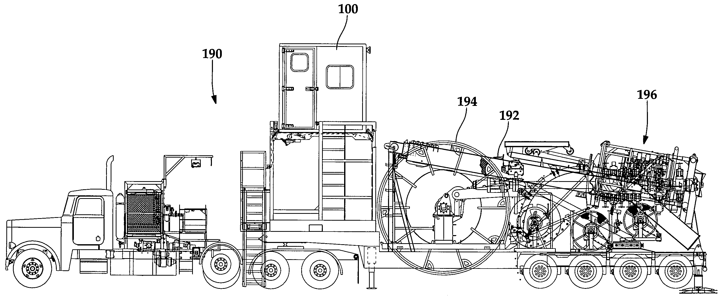 Elevating operator cabin for coiled tubing injector