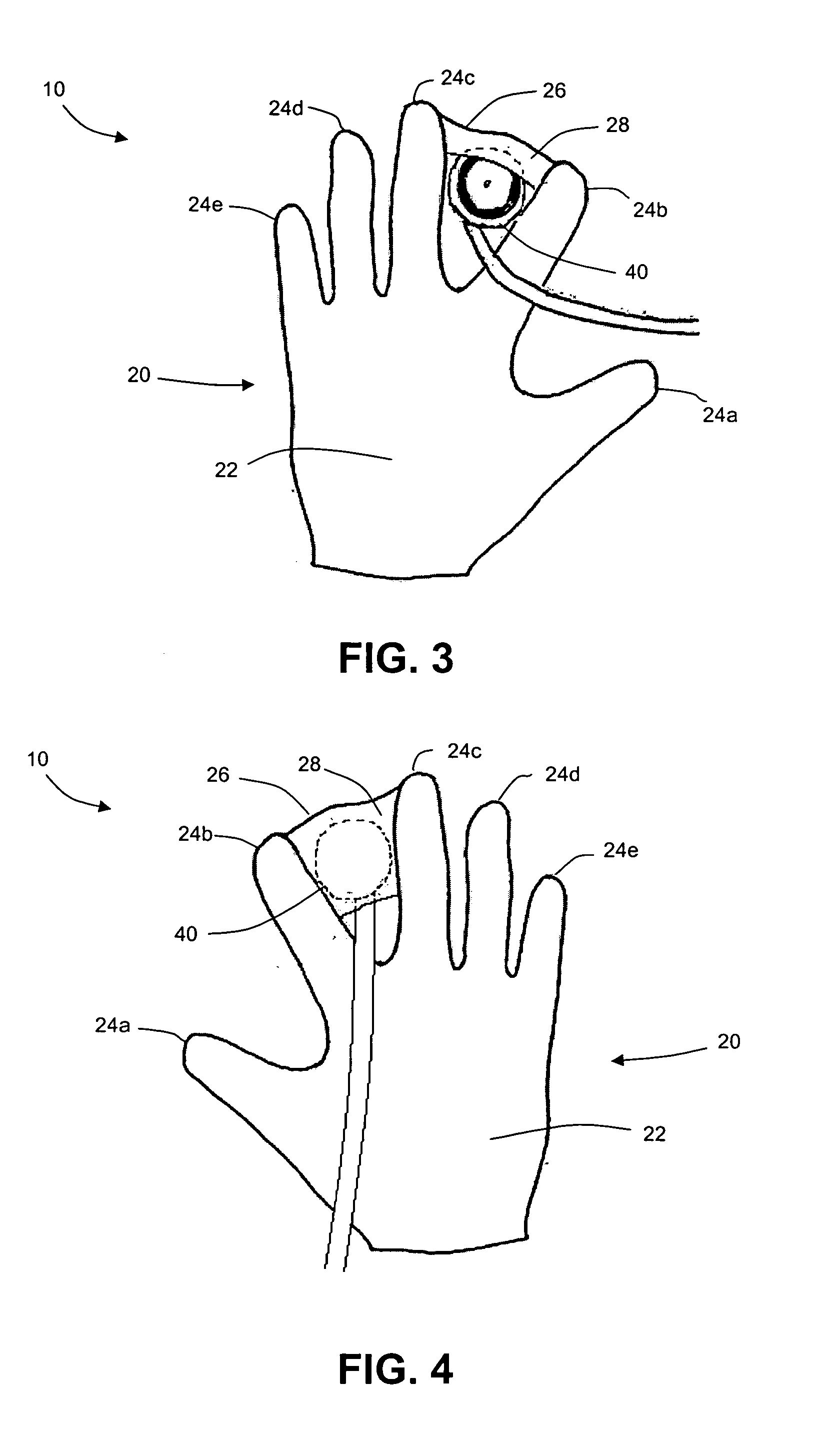 Medical glove with stethoscope protection