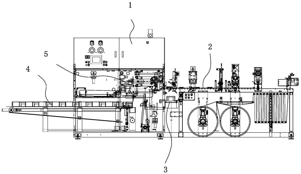 Packaging machine suitable for few-piece packaging