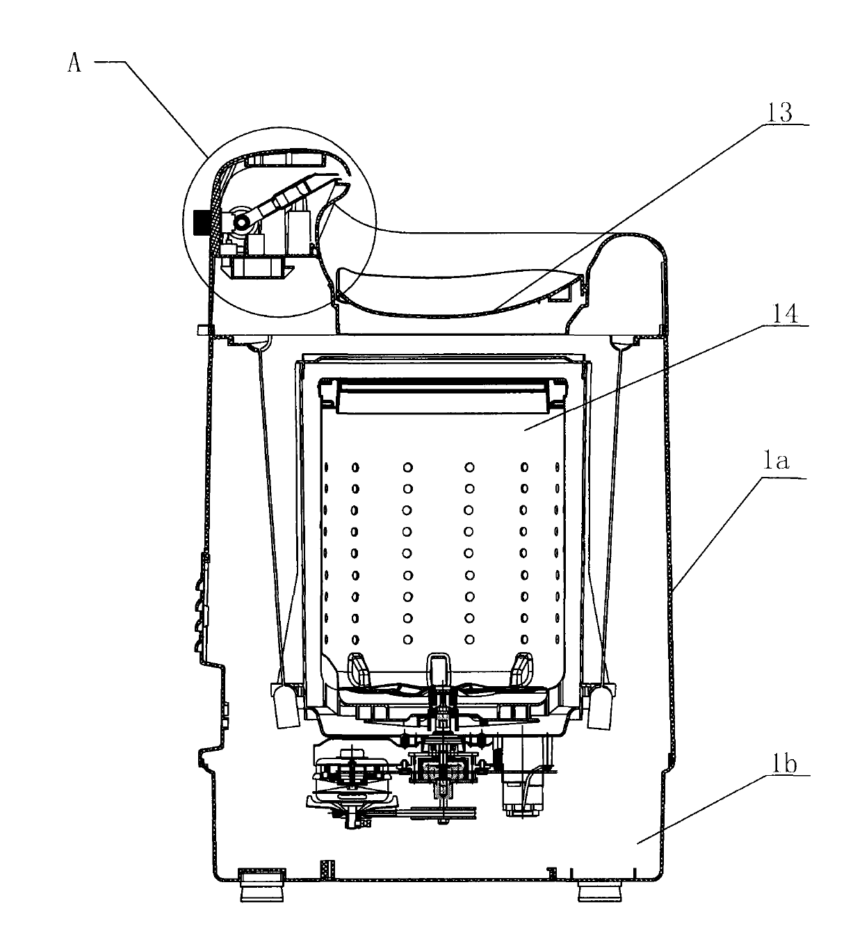 Household water saving system and water saving method thereof