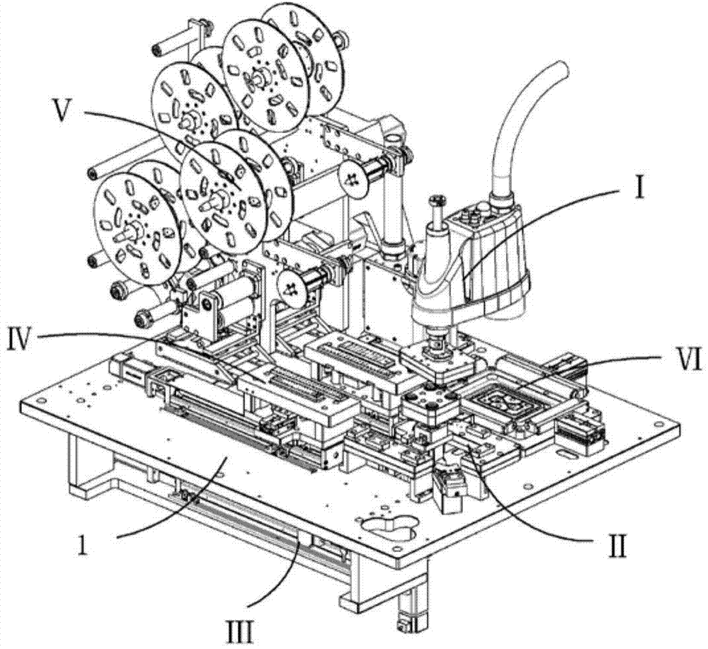 Electronic product film sticking machine