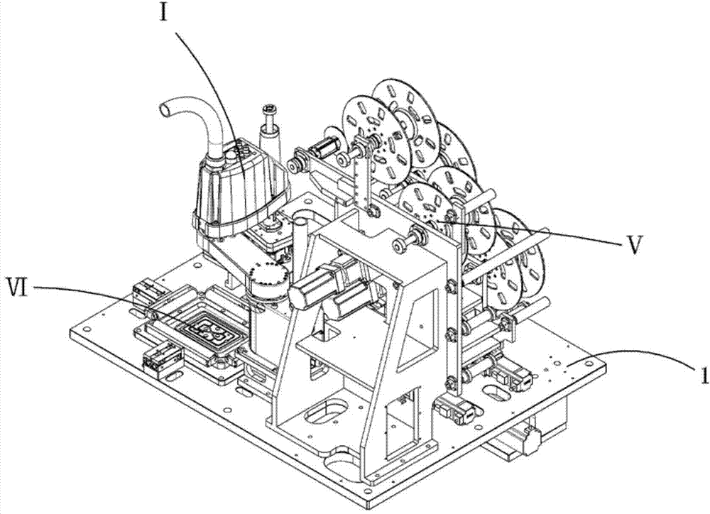 Electronic product film sticking machine