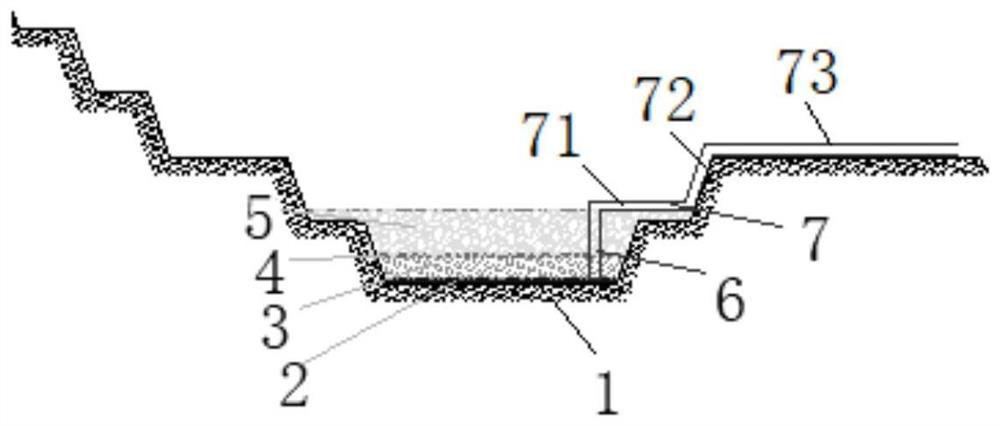 Drainage well for sunken pit bottom of inner dumping site and drainage method of drainage well