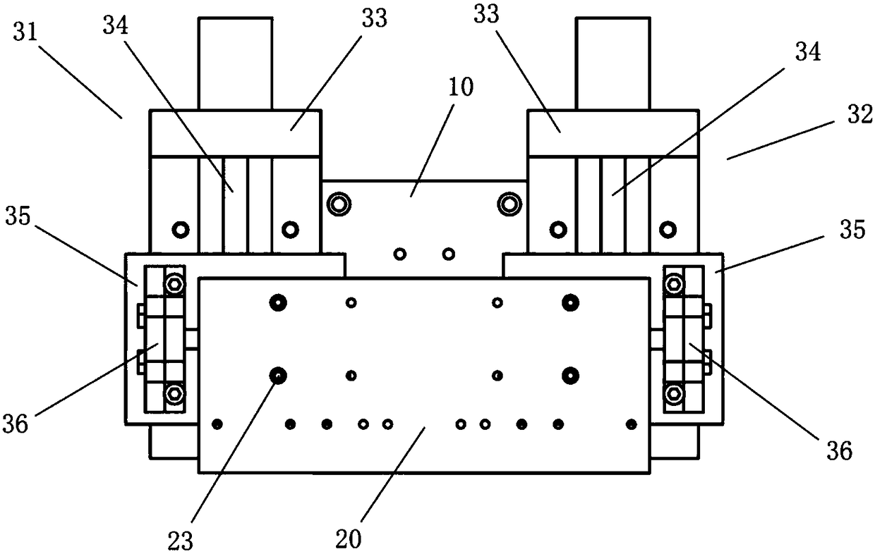 Angle adjustment device for coating head