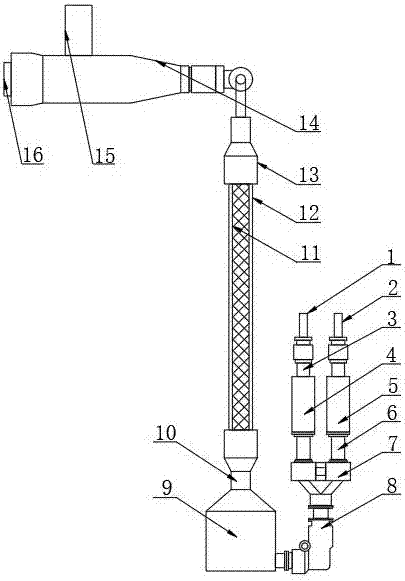 Device for generating carbonated water by immediately mixing water with carbon dioxide