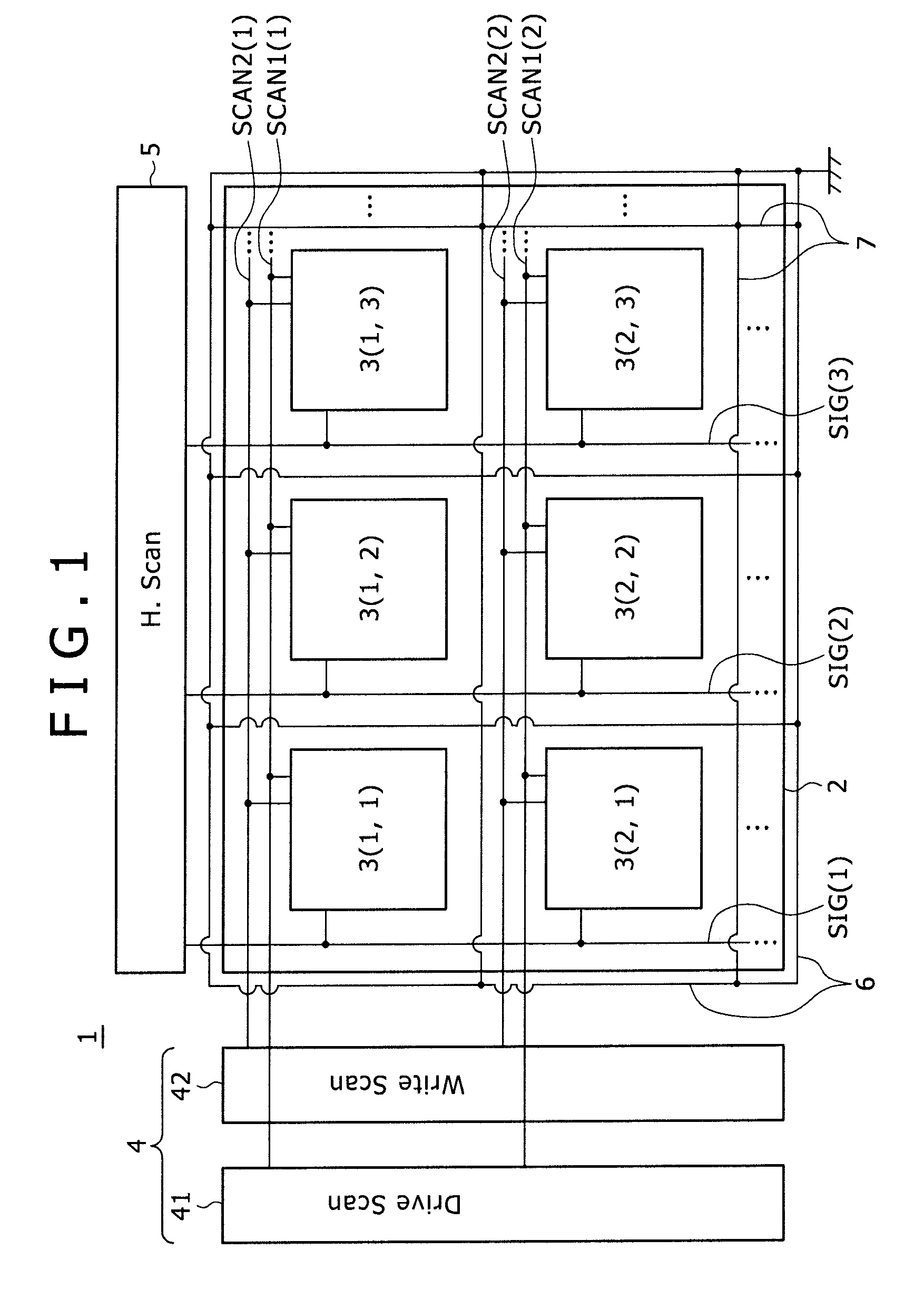 Organic electric field light-emitting display device